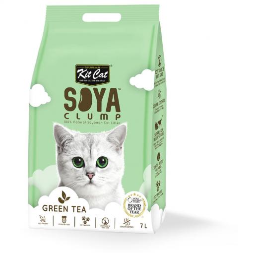 Kit Cat Tofu Soya Green Tea Clumping Cat Litter
