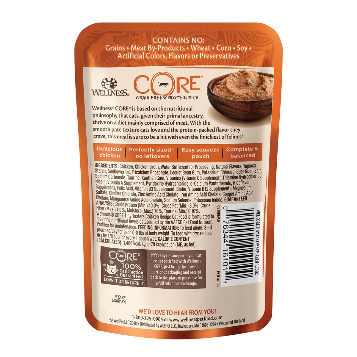 Wellness Core Tiny Tasters Chicken Recipe Pate Wet Cat Food
