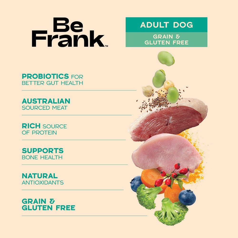 Be Frank Grain Free Duck & Turkey Dry Dog Food
