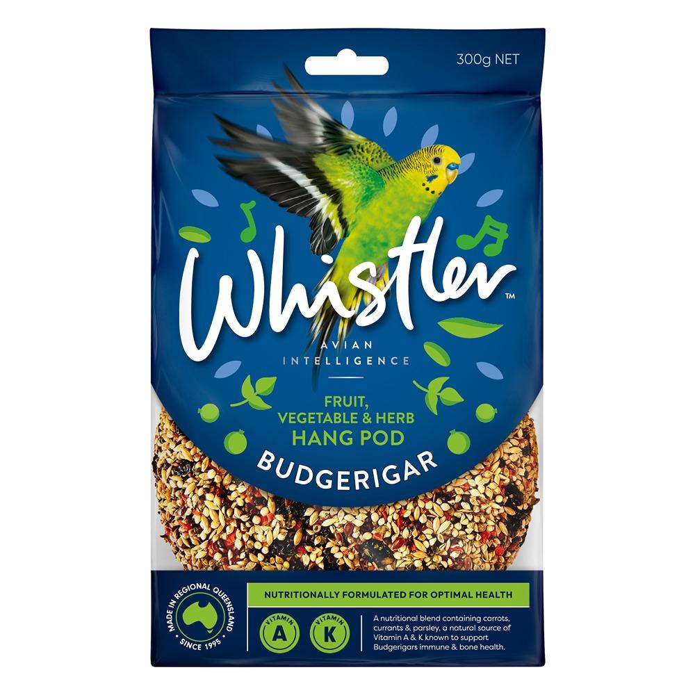 Whistler Budgerigar Fruit, Veg, & Herb Superfoods Hang Pod Bird Treat