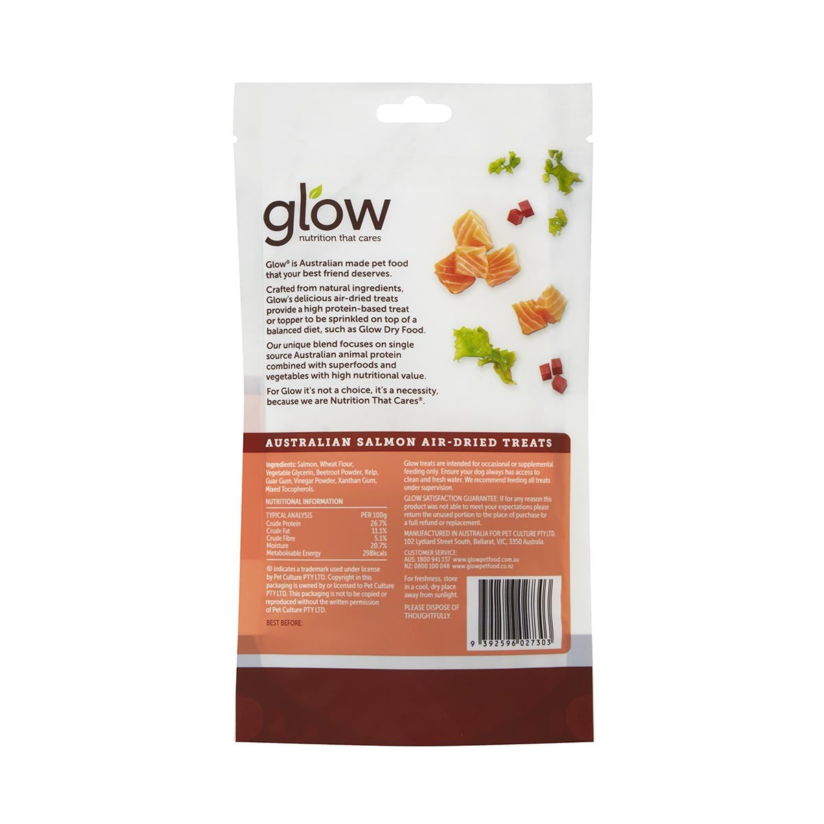 Glow Australian Salmon Air Dried Dog Treats
