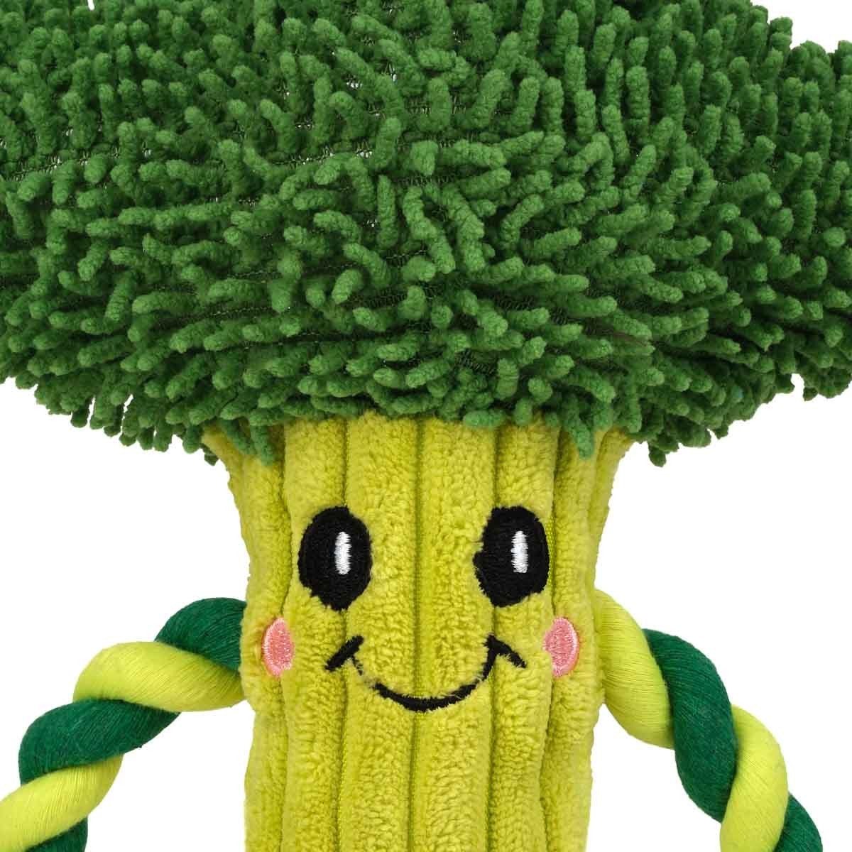 Garden Broccoli Plush Rope Dog Toy