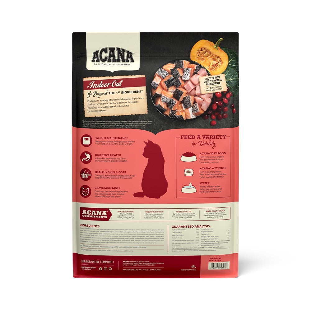 Acana Adult Indoor High Protein Dry Cat Food