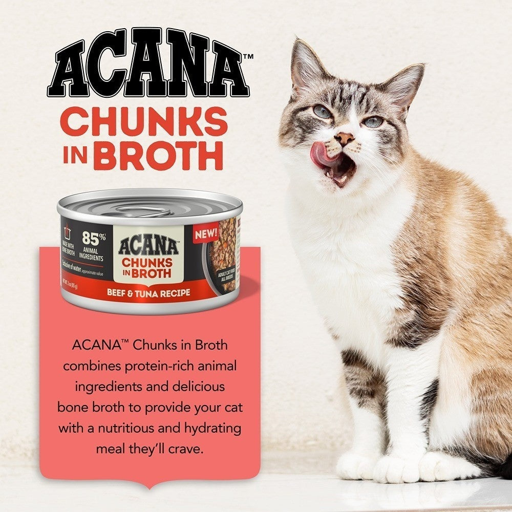 Acana Adult Bountiful Catch + Beef & Tuna Cat Food Bundle