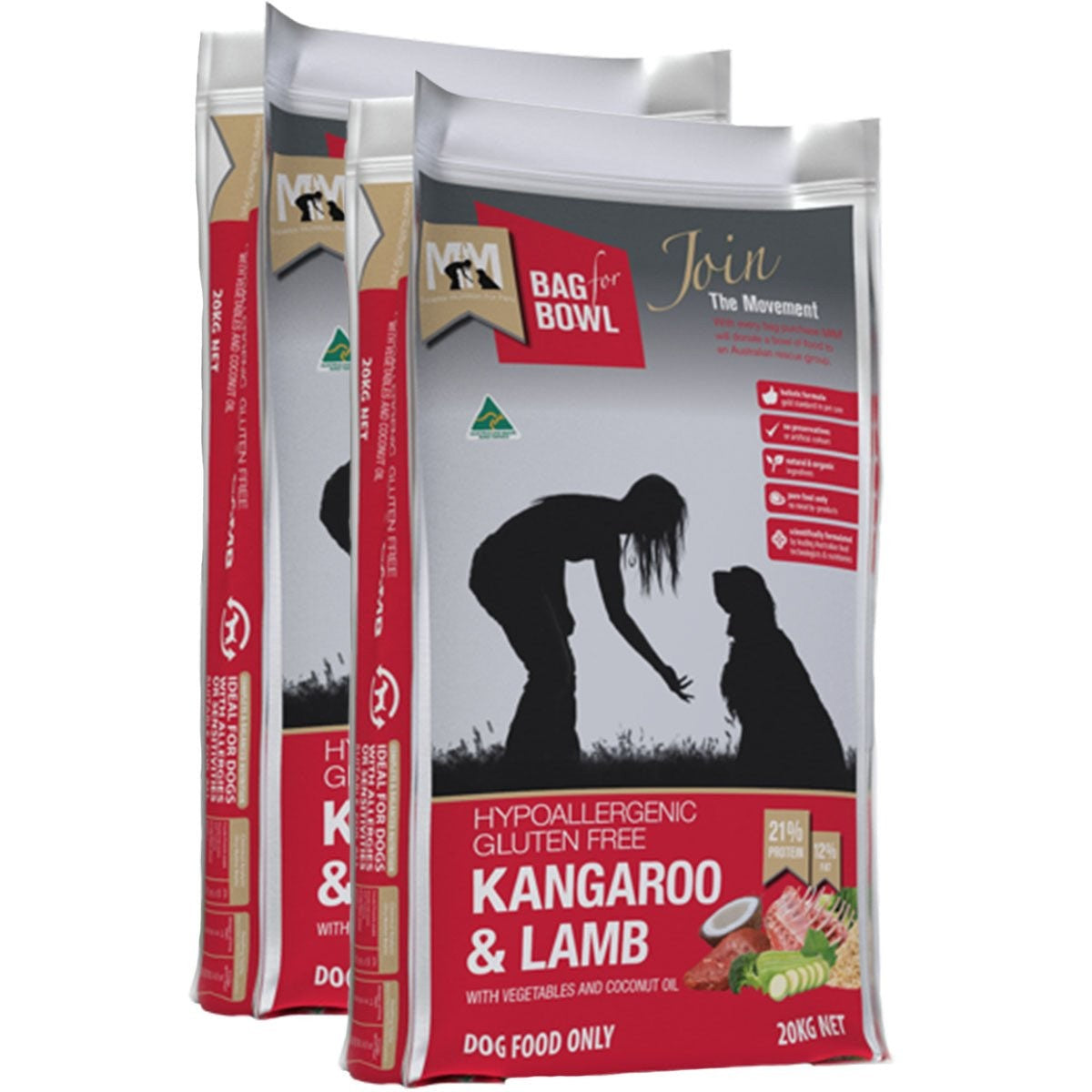 Meals For Mutts Kangaroo & Lamb Adult Dry Dog Food