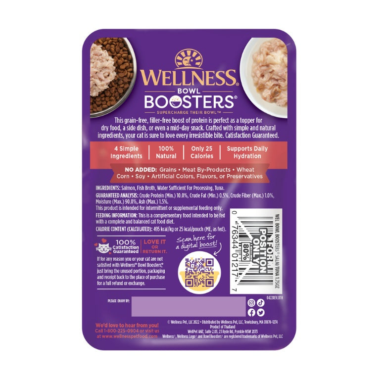 Wellness Core Bowl Boosters Salmon & Tuna Wet Cat Food