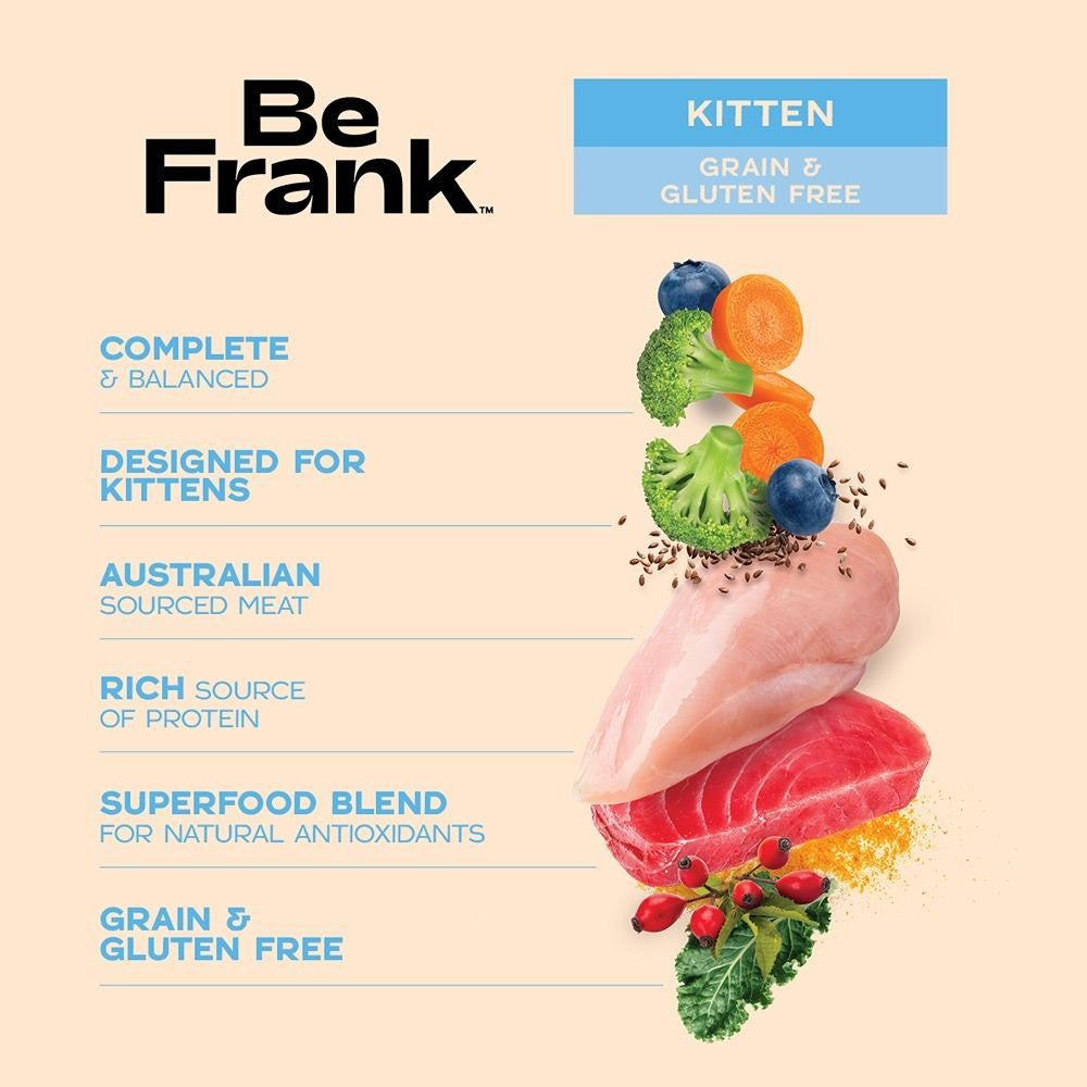 Be Frank Grain Free Kitten Chicken & Tuna Pate Wet Cat Food