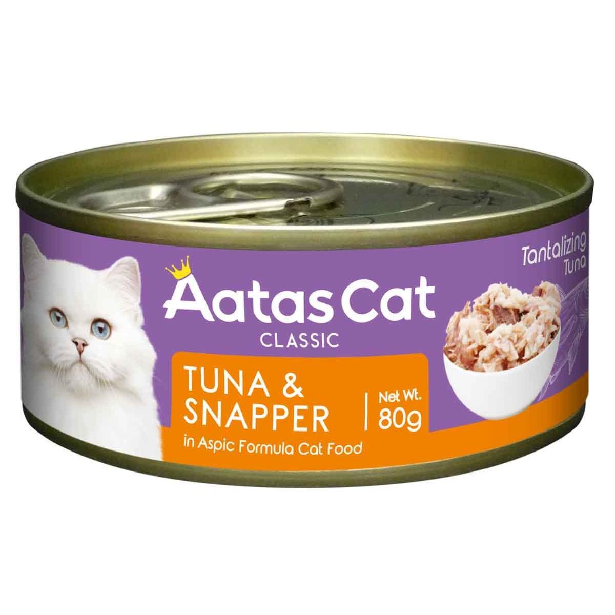 Aatas Tantalizing Tuna & Snapper in Jelly Wet Cat Food 80g
