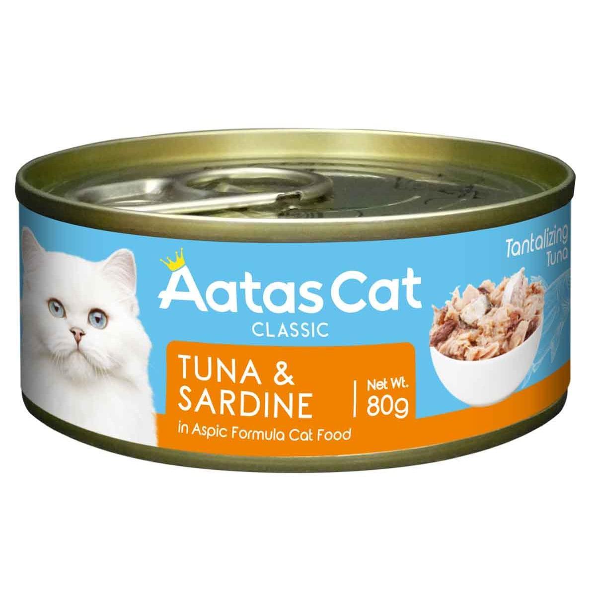 Aatas Tantalizing Tuna & Sardine in Jelly Wet Cat Food