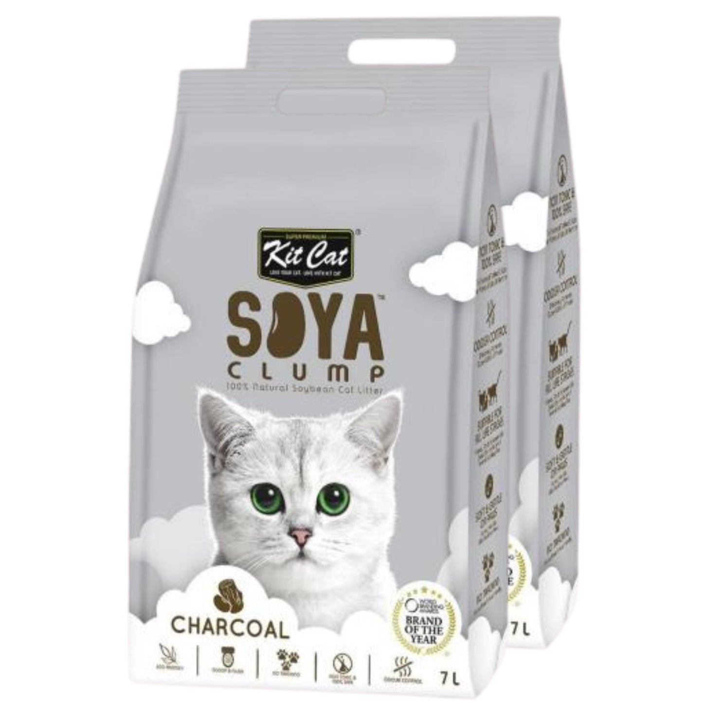 Kit Cat Soya Charcoal Clumping Tofu Cat Litter