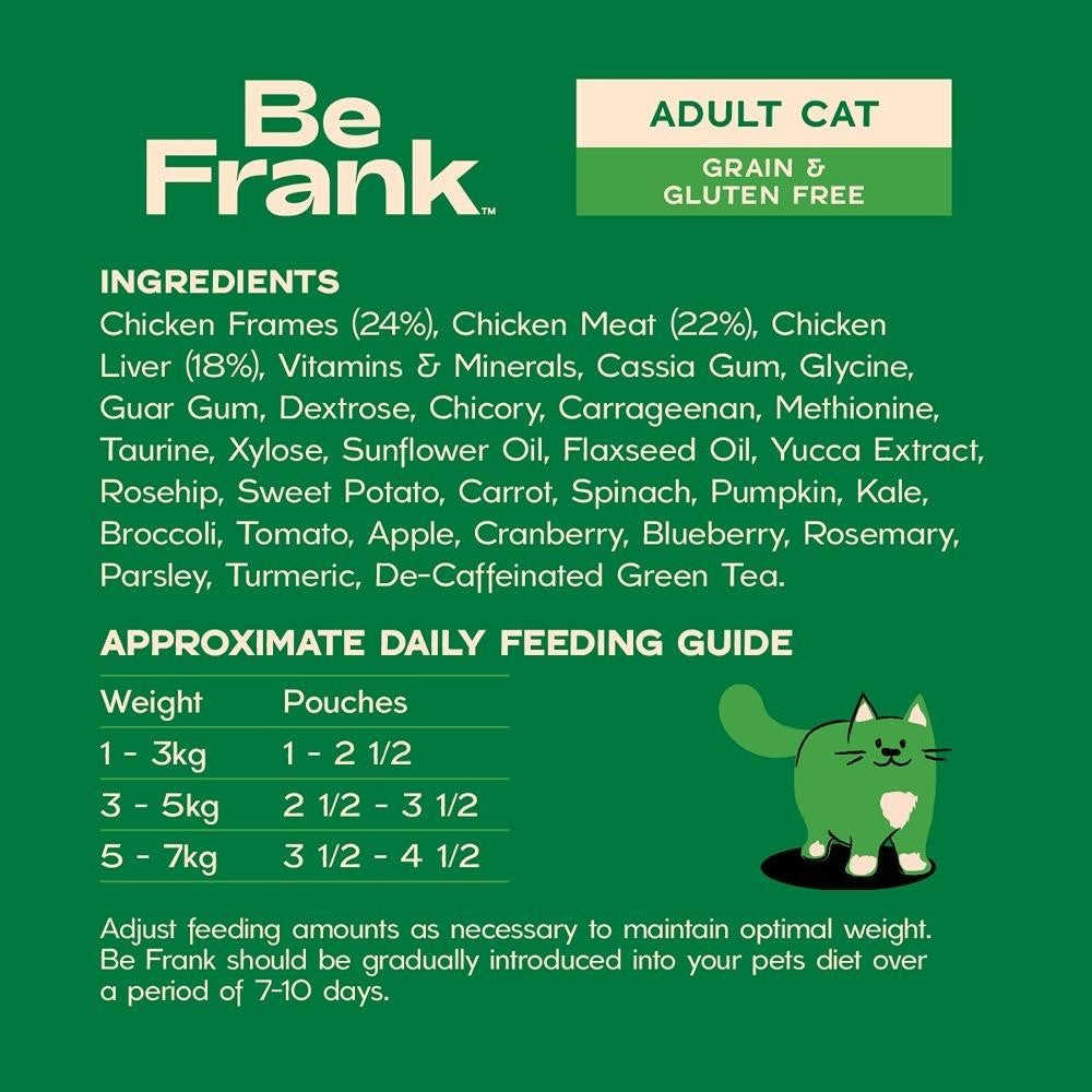 Be Frank Grain Free Chicken Dry & Wet Cat Food Bundle