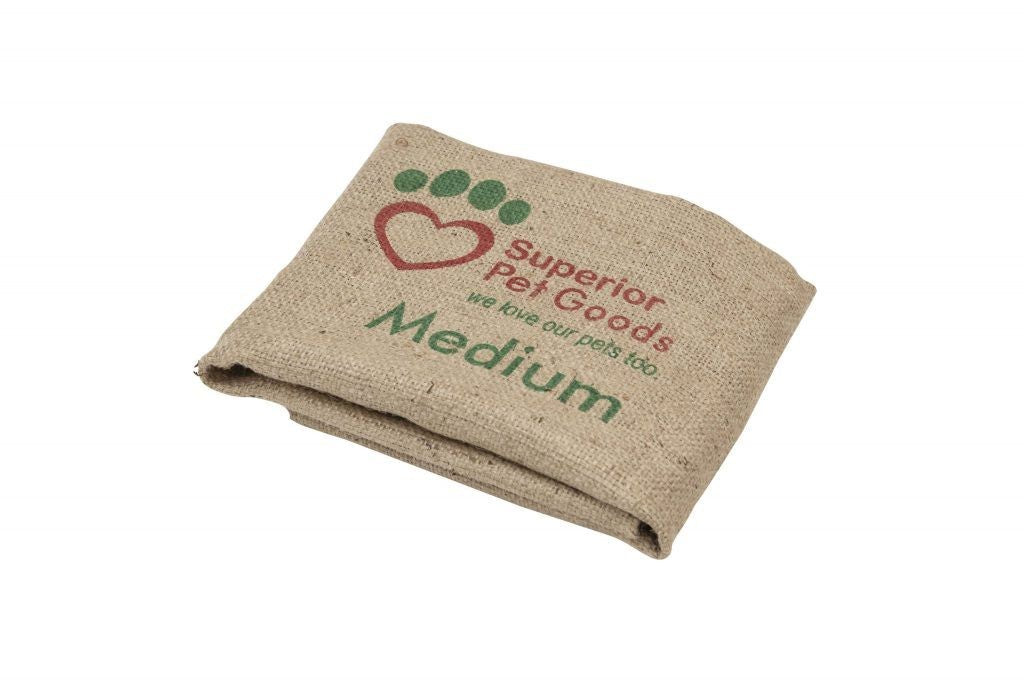 SPG Fitted Hessian Dog Bed Cover
