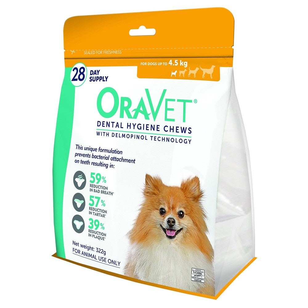 OraVet Dental Hygiene Chew For Very Small Dogs Up To 4.5kg