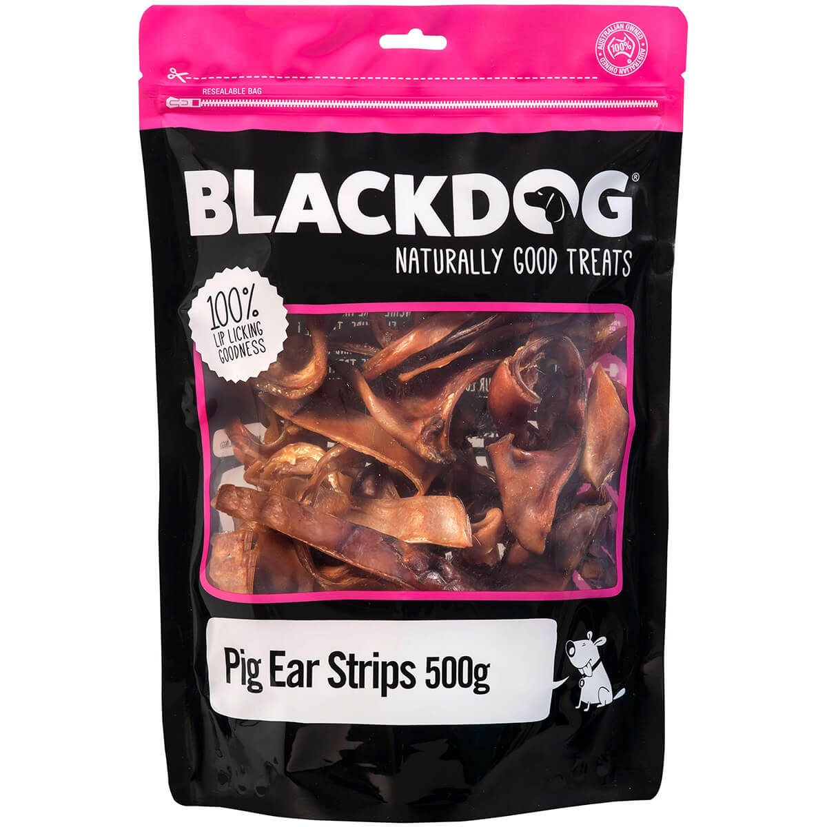 Blackdog Pig Ear Strips Dog Treats