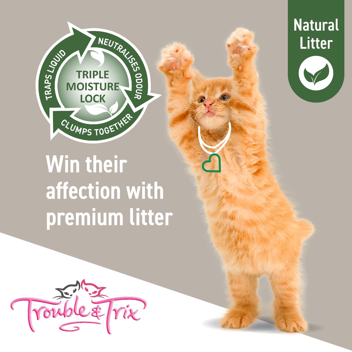 Trouble N Trix Natural Clumping Tofu Cat Litter