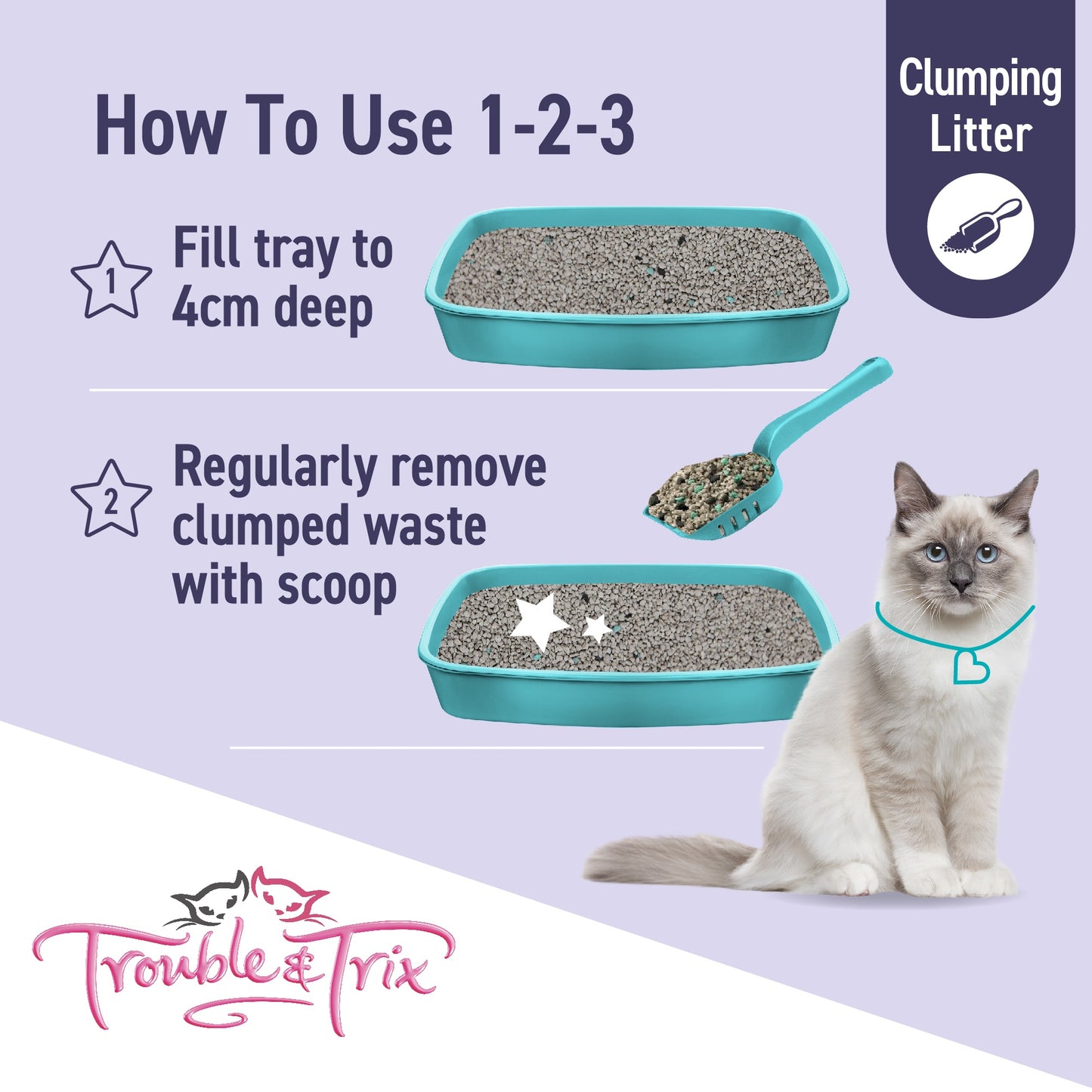 Trouble N Trix Ultra Scoop Clumping Cat Litter