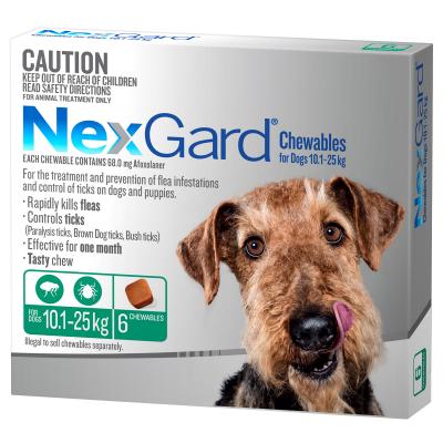 Nexgard Flea & Tick Treatment 10.1-25kg Dog - PetPost Australia