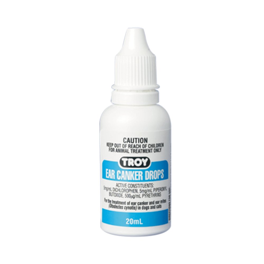 Troy Ear Canker Drops 20ml - PetPost Australia