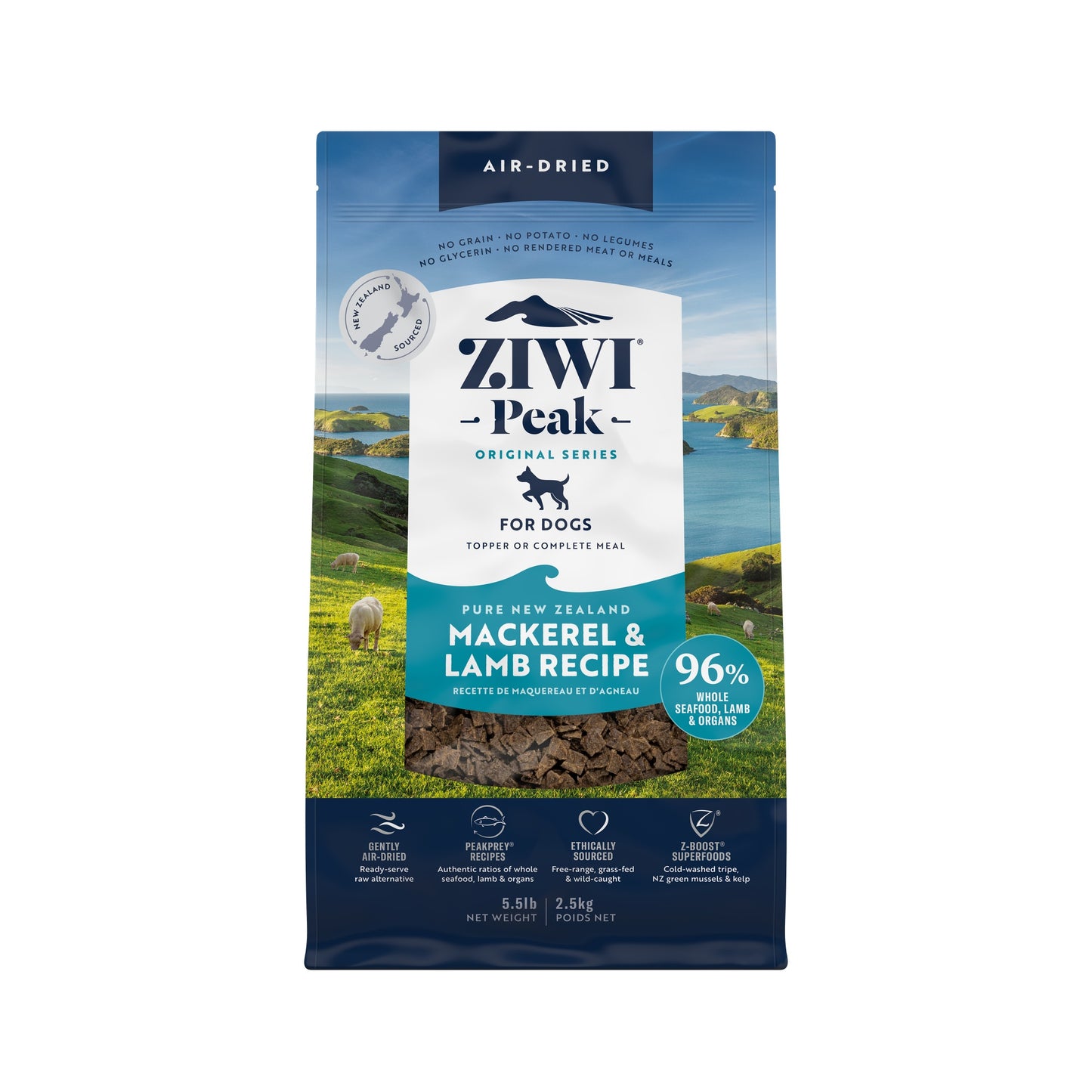 Ziwi Peak Air Dried Mackerel & Lamb Recipe Dry Dog Food