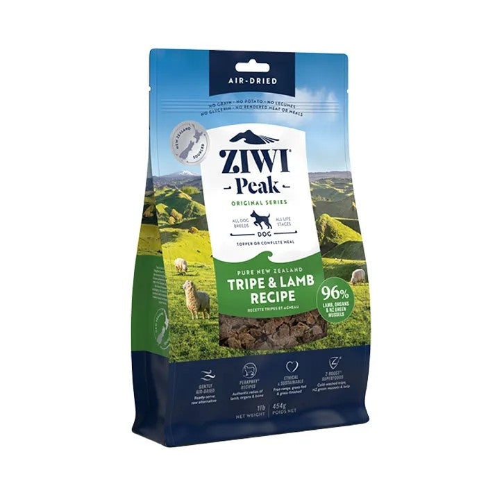 Ziwi Peak Air Dried Tripe & Lamb Recipe Dry Dog Food