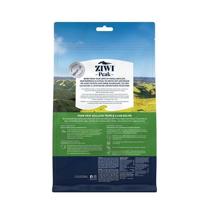 Ziwi Peak Air Dried Tripe & Lamb Recipe Dry Dog Food