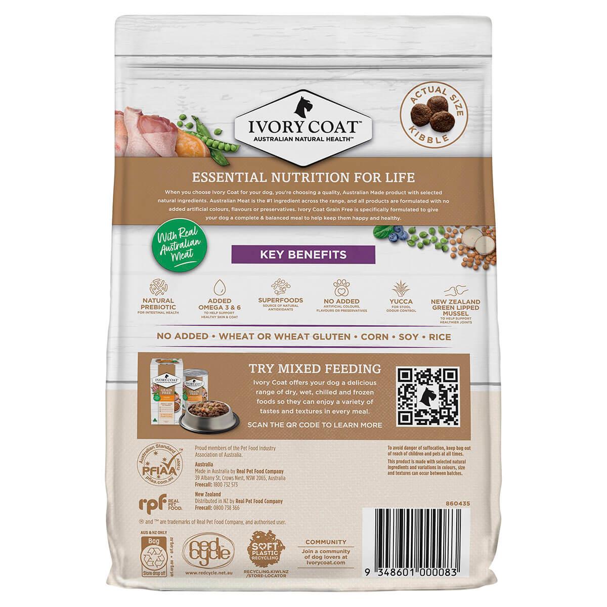 Ivory Coat Grain Free Fat Reduced Senior Turkey Dry Dog Food