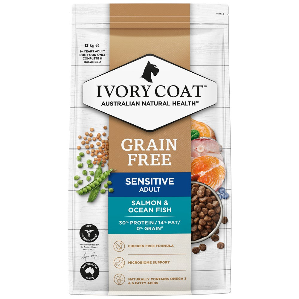 Ivory Coat Salmon & Ocean Fish Grain Free Adult Dry Dog Food