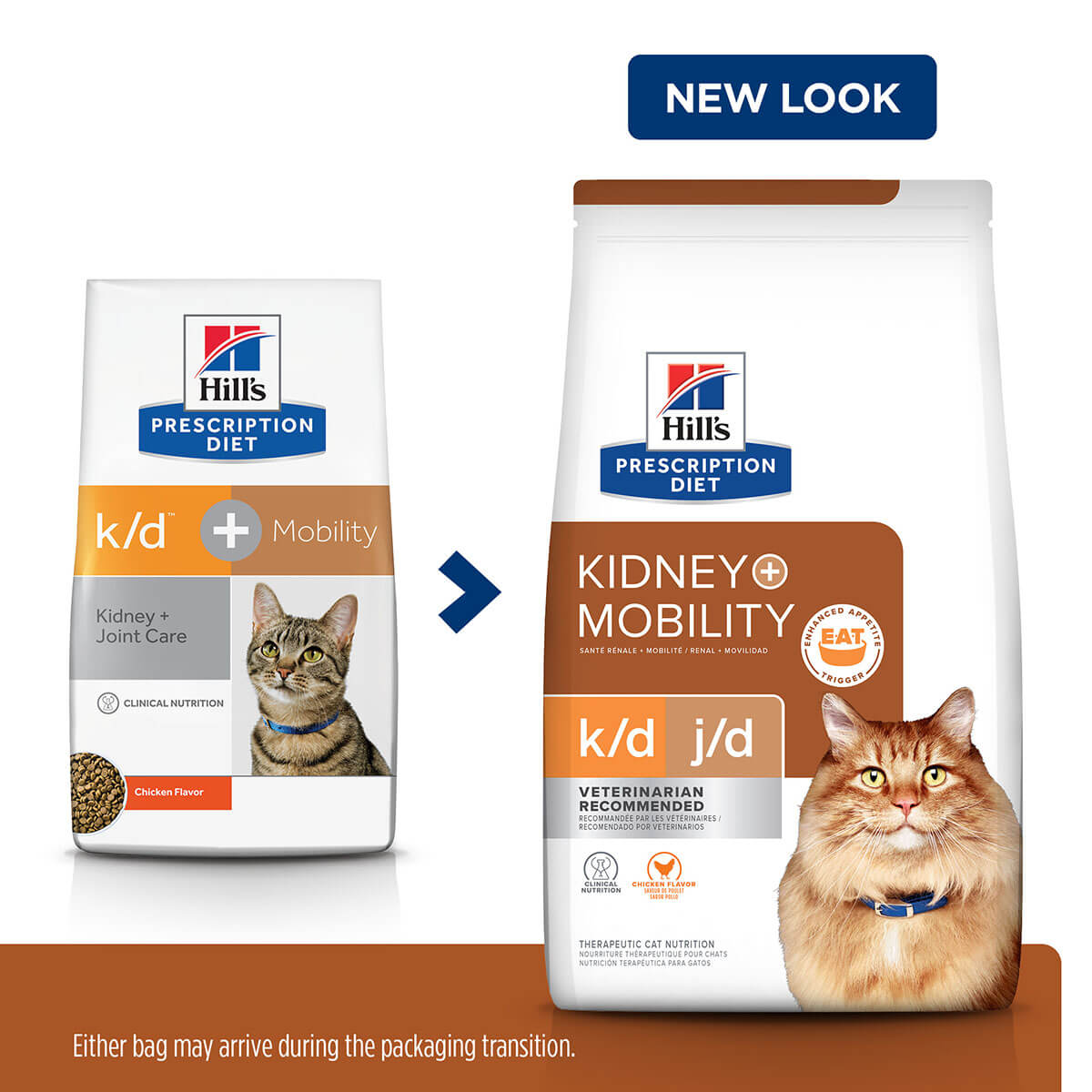 Hill's Prescription Diet K/D + J/D Kidney & Mobility Dry Cat Food