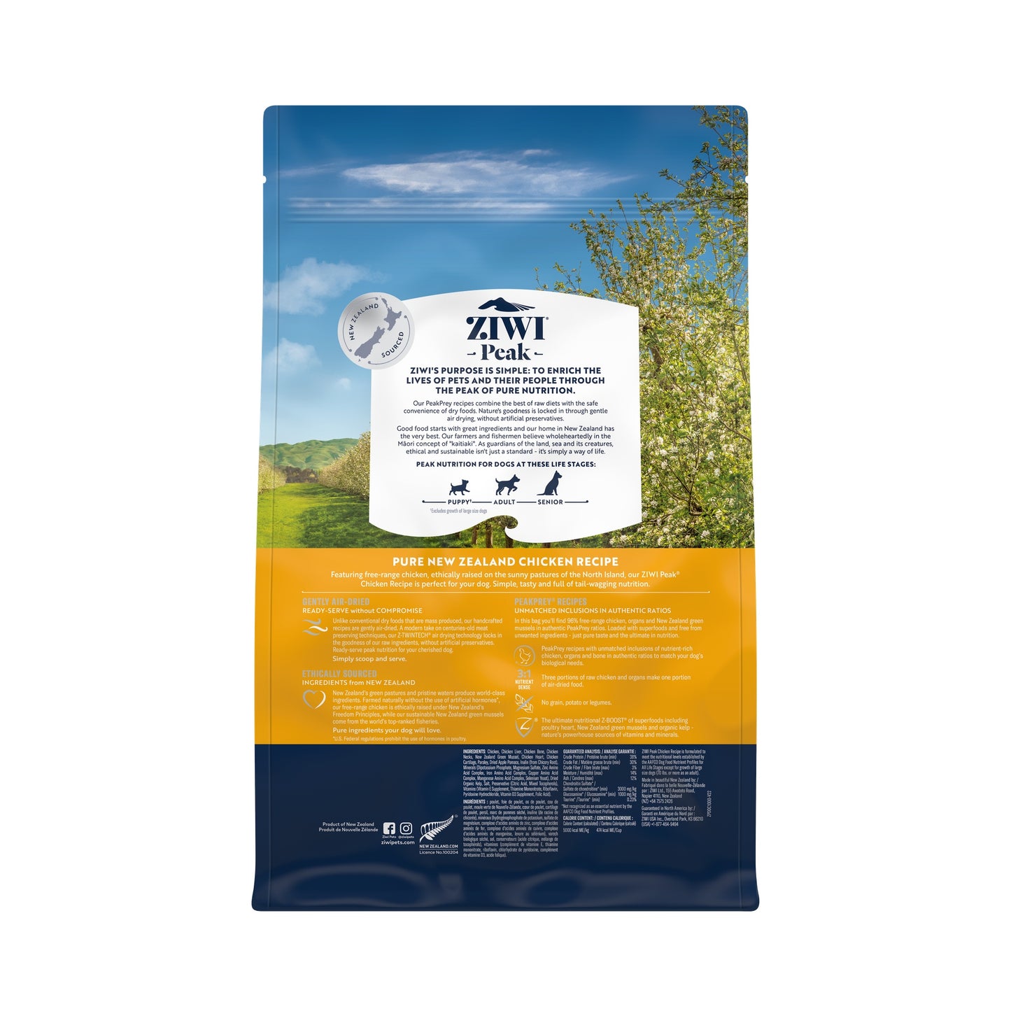 Ziwi Peak Air Dried Chicken Recipe Dry Dog Food