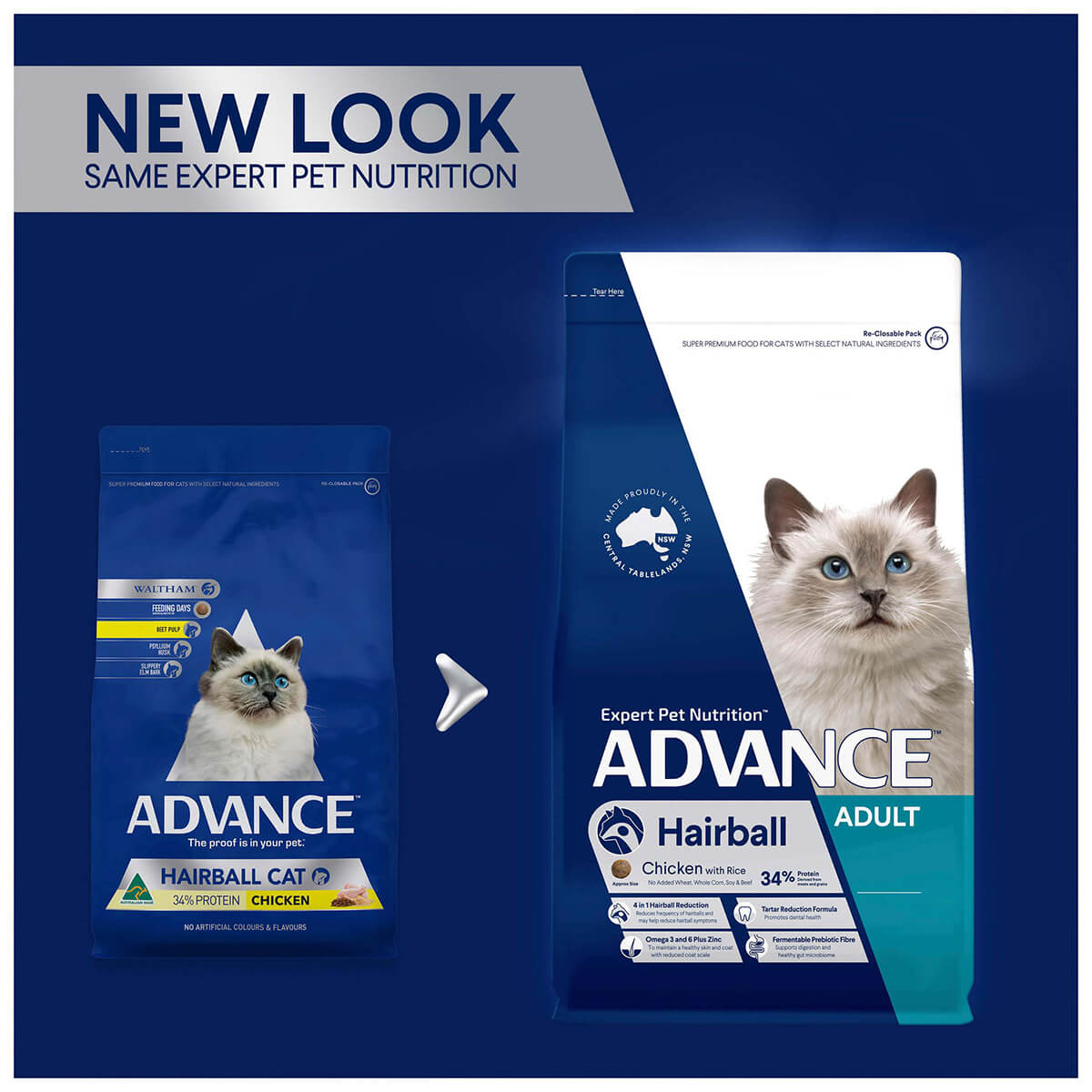 Advance Hairball Adult Chicken Dry Cat Food 2kg