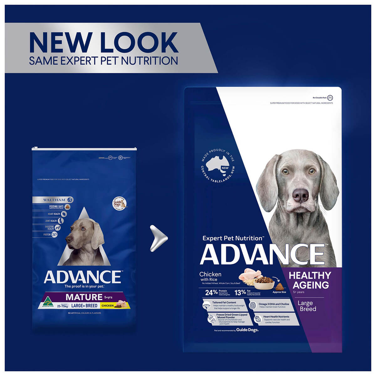 Advance Healthy Ageing Large Breed Chicken Dry Dog Food