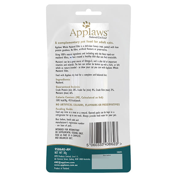 Applaws Mackerel Loin Cat Treats 30g