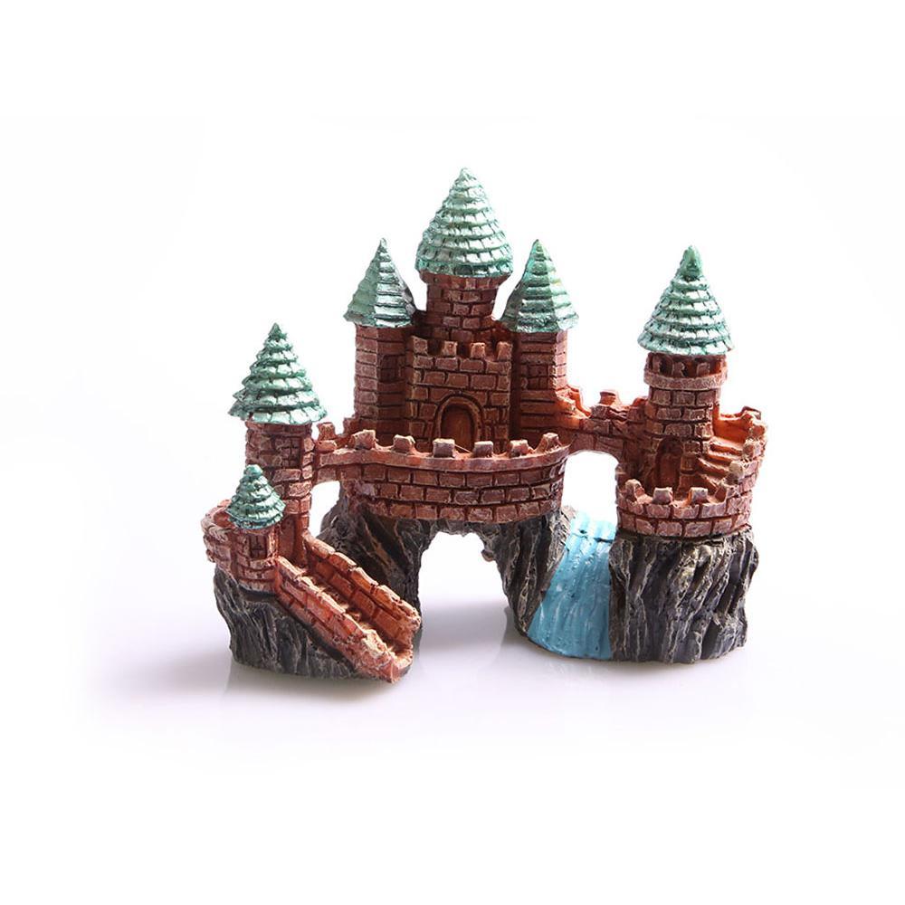 Aqua One Ornament Castle On Th e Rock With River