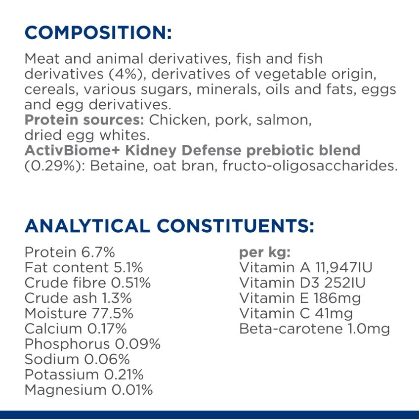 Hill's Prescription Diet K/D Kidney Care Salmon Wet Cat Food
