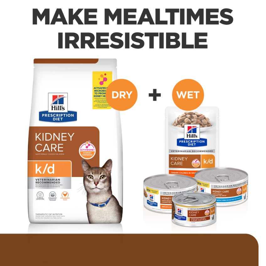 Hill's Prescription Diet K/D Kidney Care Salmon Wet Cat Food