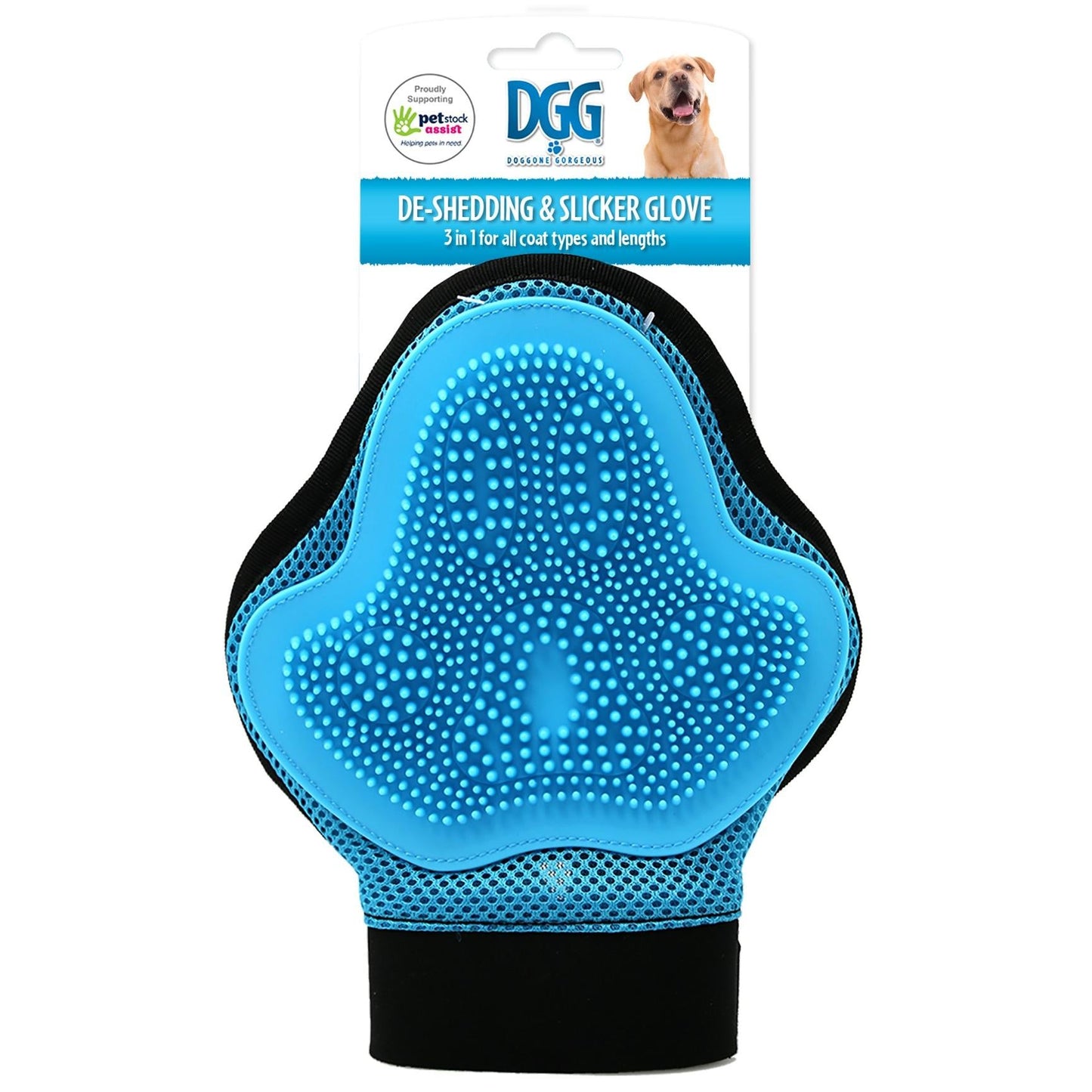 DGG 3-in-1 Deshedding & Slicker Glove