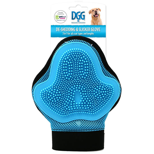 DGG 3-in-1 Deshedding & Slicker Glove