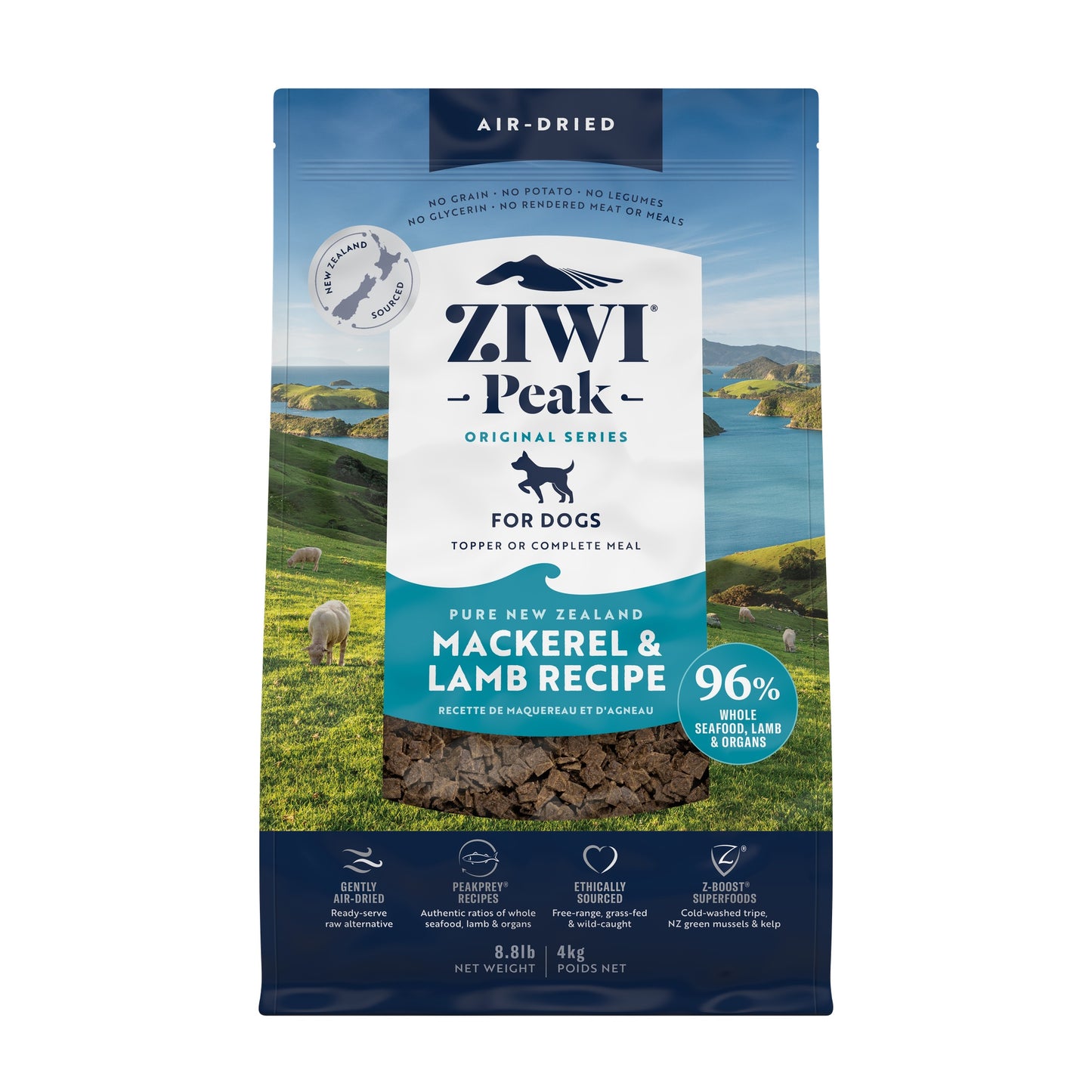 Ziwi Peak Air Dried Mackerel & Lamb Recipe Dry Dog Food