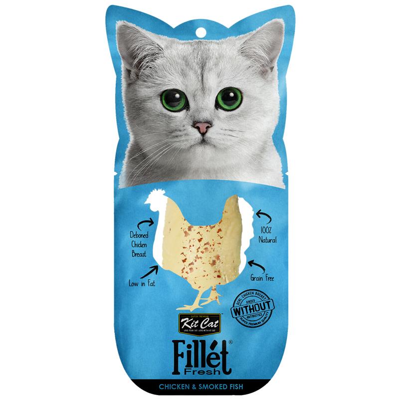 Kit Cat Chicken & Smoked Fish Fillet Fresh 30g
