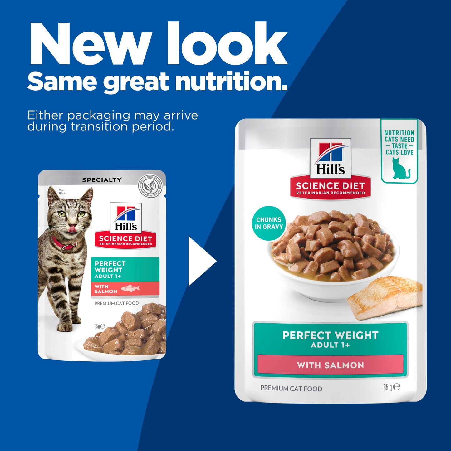 Hill's Science Diet Perfect Weight Adult Salmon Wet Food 85g