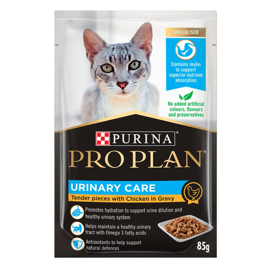 Pro Plan Urinary Tract Health Adult Chicken Gravy Pouch Wet Cat Food 85G