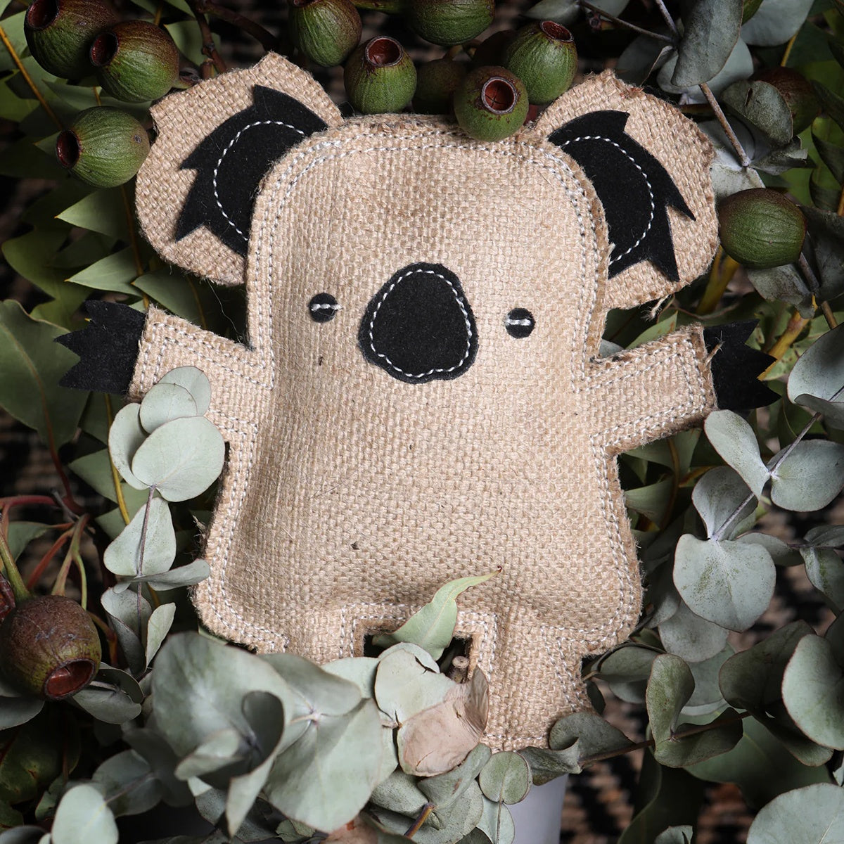 Outback Tails Kevin The Koala Jute Dog Toy