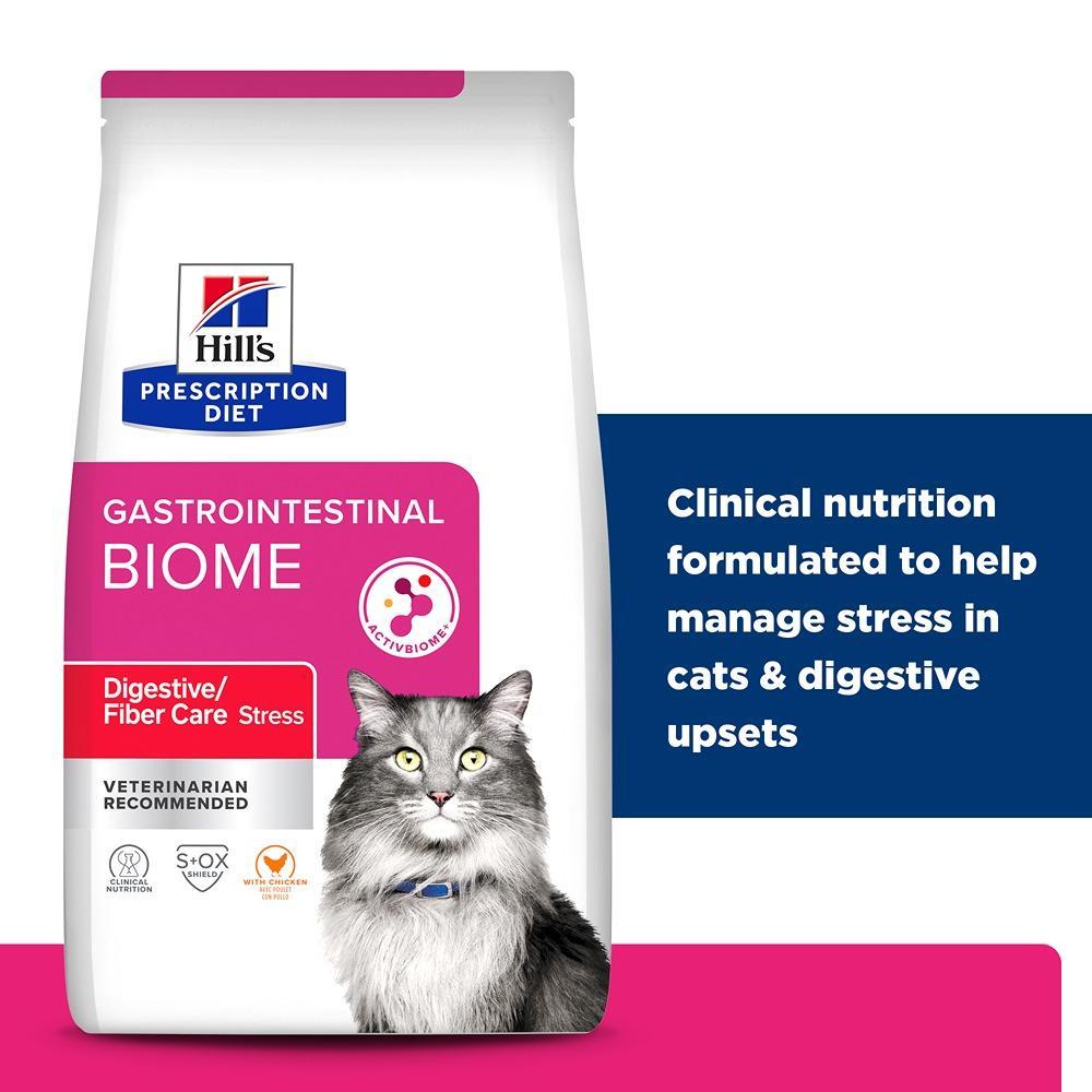 Hill's Prescription Diet Stress Gastrointestinal Biome Care Dry Cat Food