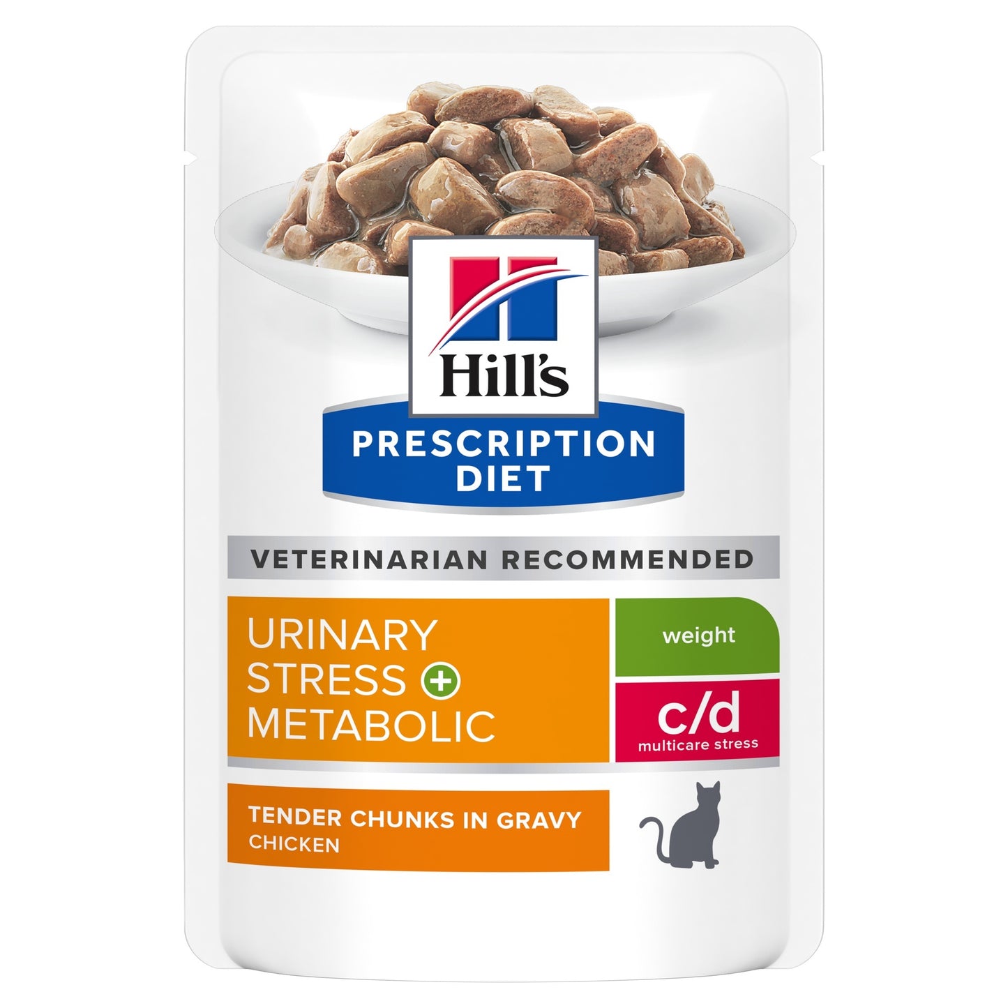 Hill's Prescription Diet C/D Stress Urinary & Metabolic Weight Care Chicken Wet Cat Food