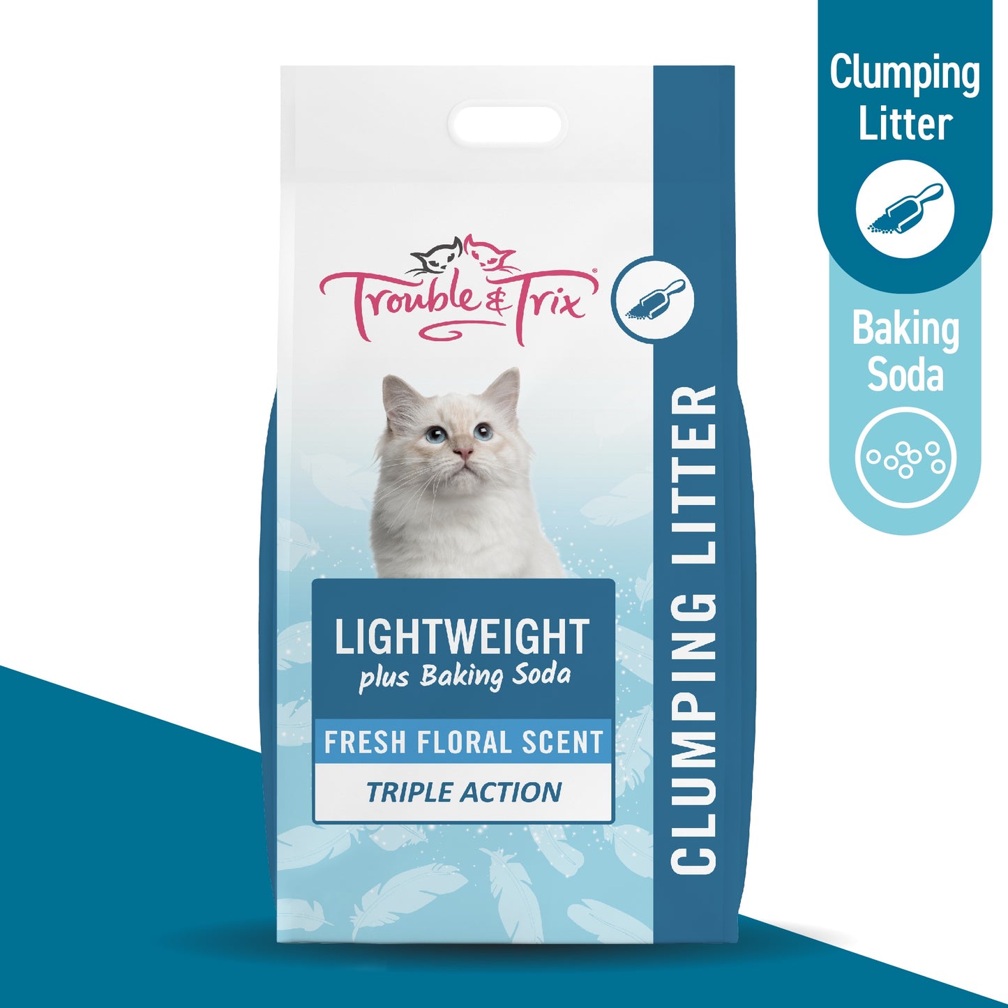 Trouble N Trix Clumping Lightweight Plus Baking Soda Cat Litter