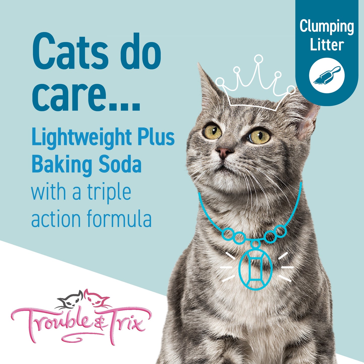 Trouble N Trix Clumping Lightweight Plus Baking Soda Cat Litter
