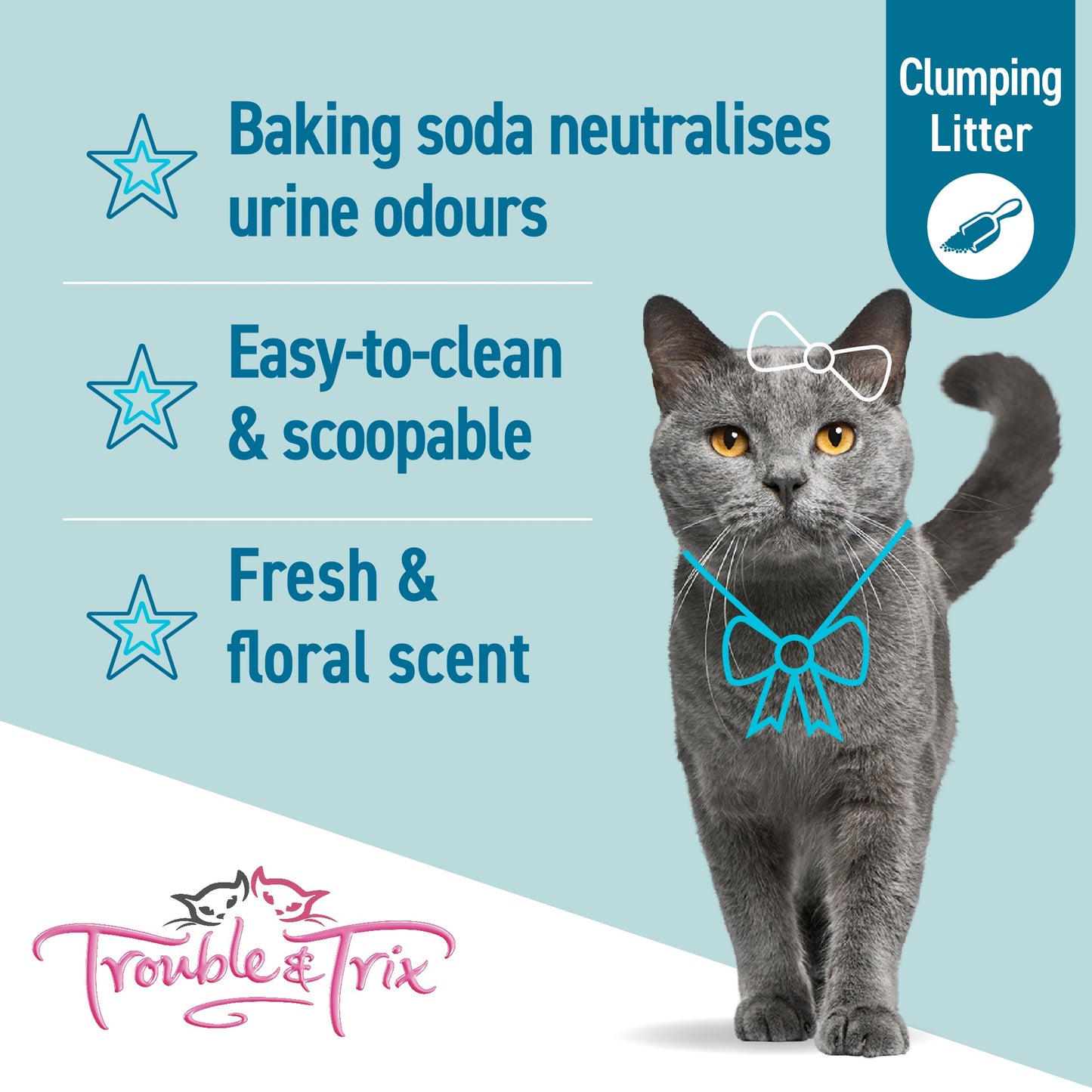 Trouble N Trix Clumping Lightweight Plus Baking Soda Cat Litter