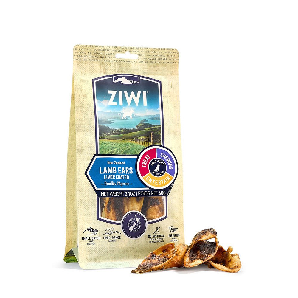 Ziwi Peak Lamb Ears Chews Liver Coated Dog Treats