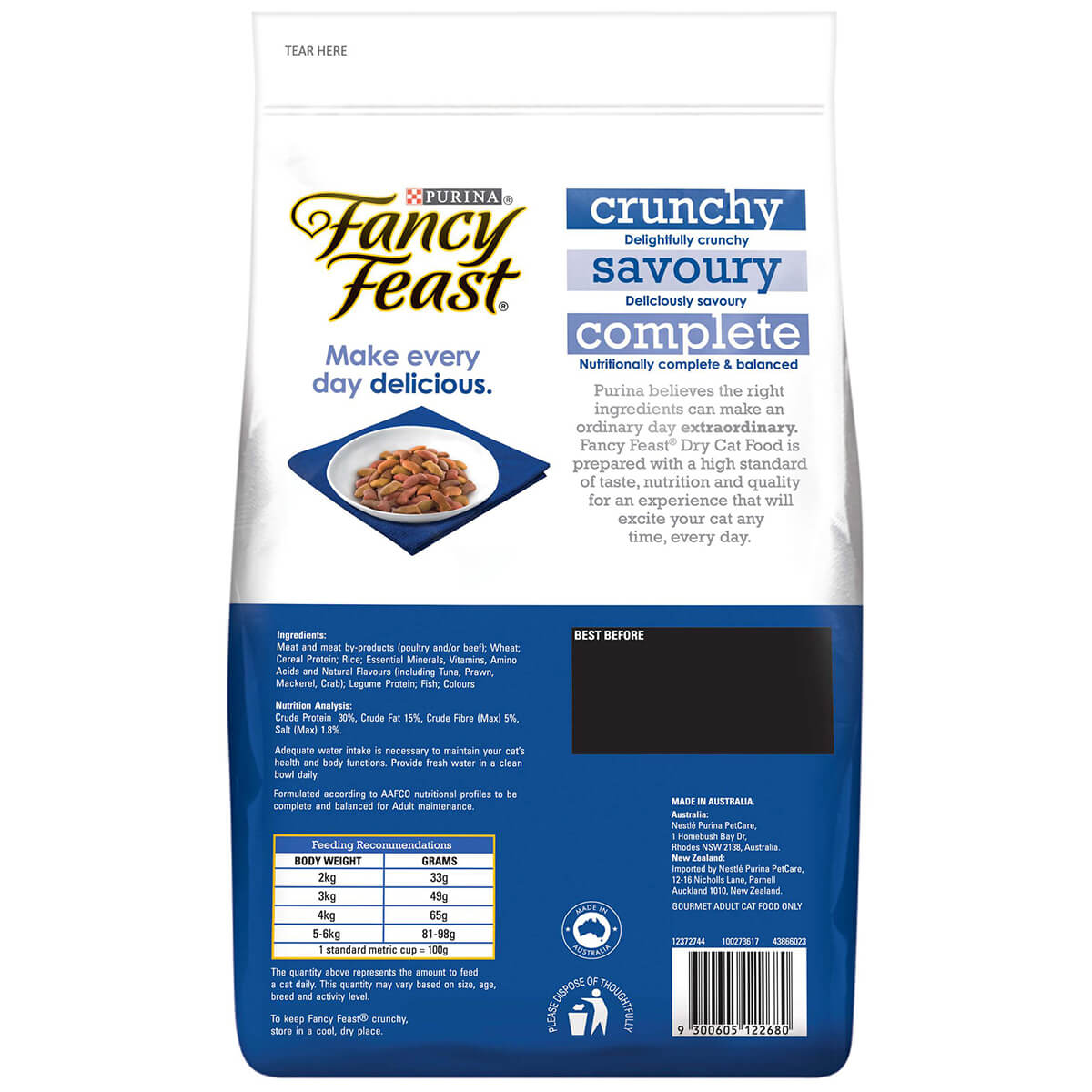 Fancy Feast Tuna, Prawn, Mackerel & Crab Adult Dry Cat Food 1.4kg