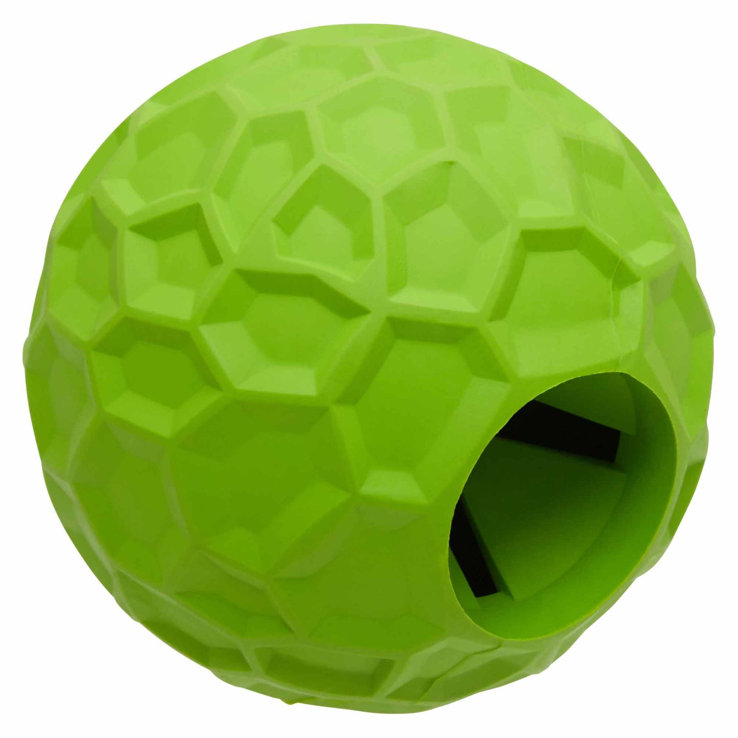 Lexi & Me Rubber Green Treat Ball Dog Toy